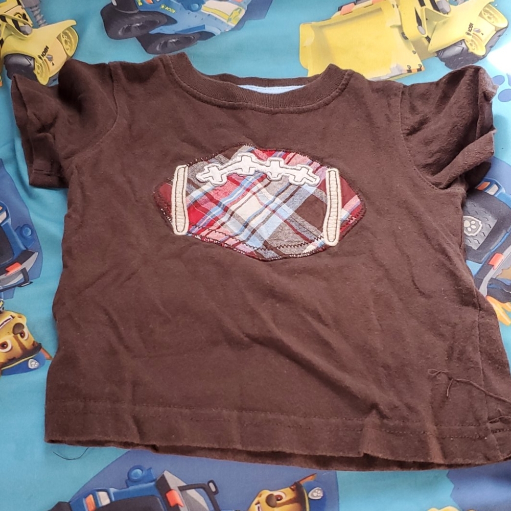 Brown football shirt 6 months